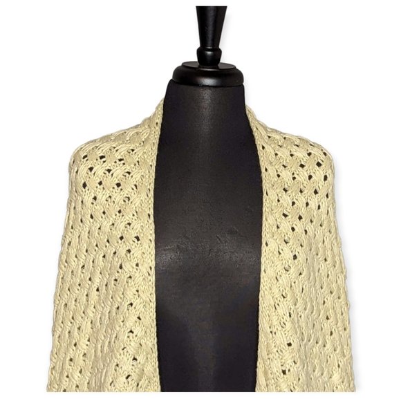 Life Is Beautiful Light Tan Knit Cardigan One Size Fits All - Picture 2 of 12